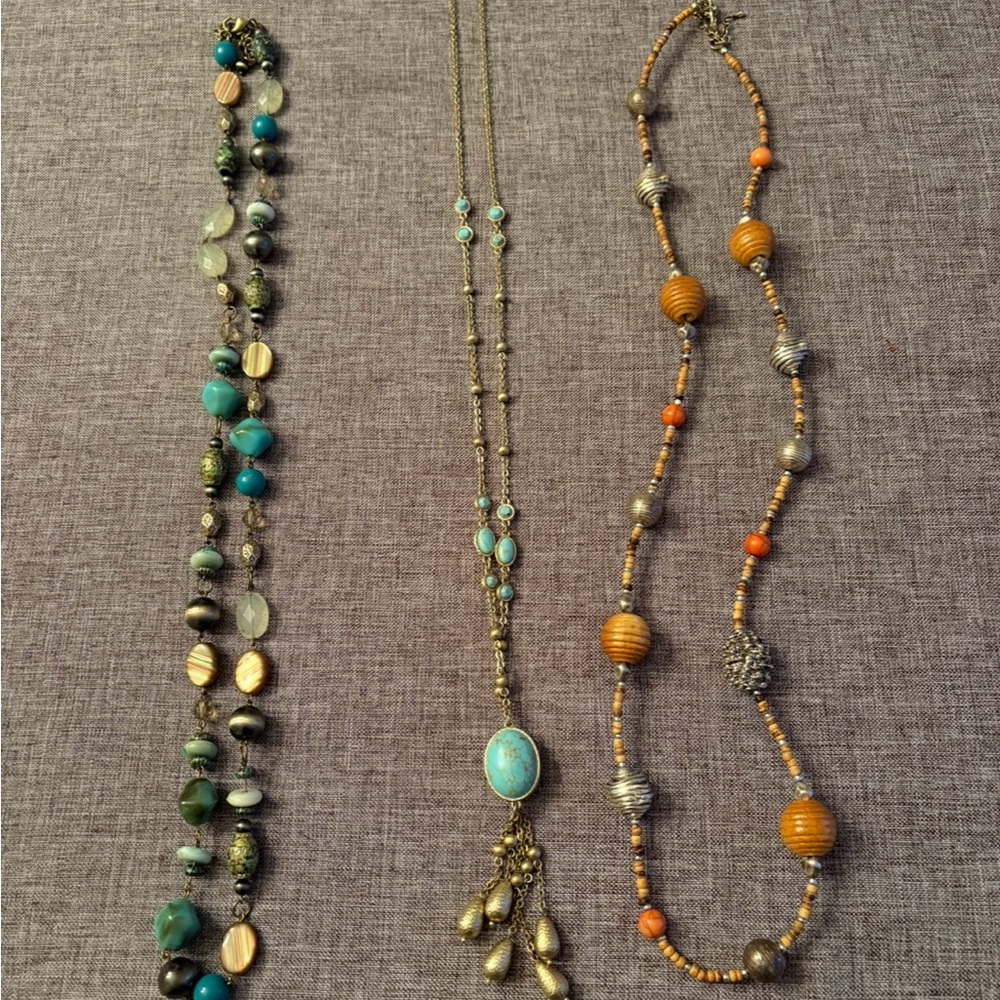 Elegant Multi-Color Beaded Necklace Set